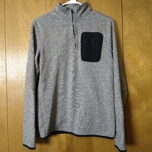 Urban Pipeline Men's Small 1/4 Zip Long Sleeve Pullover Sweater Zip Pocket